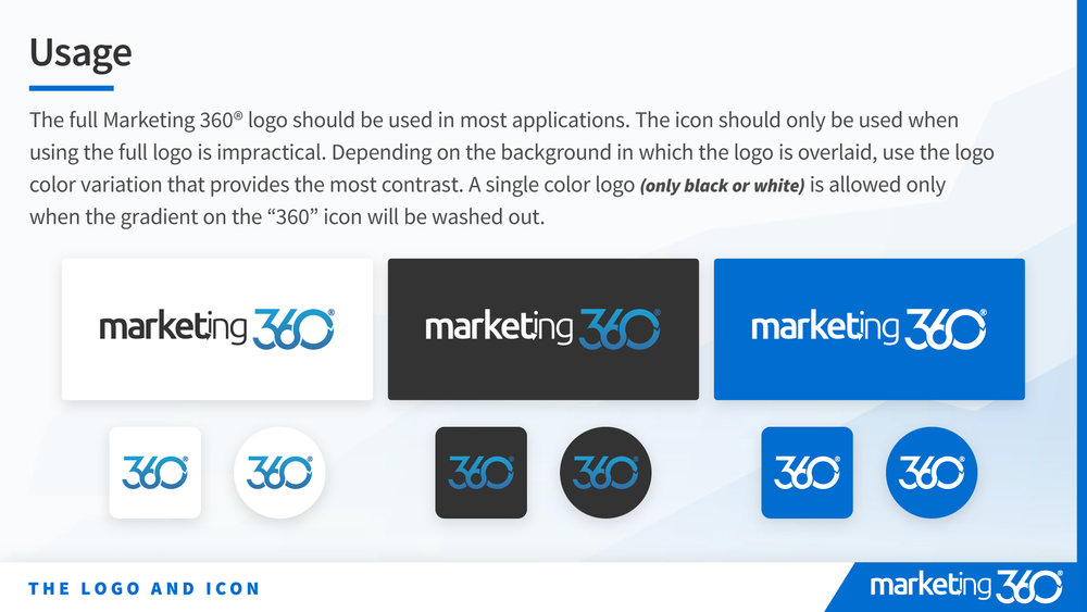 Marketing 360® Brand Guidelines