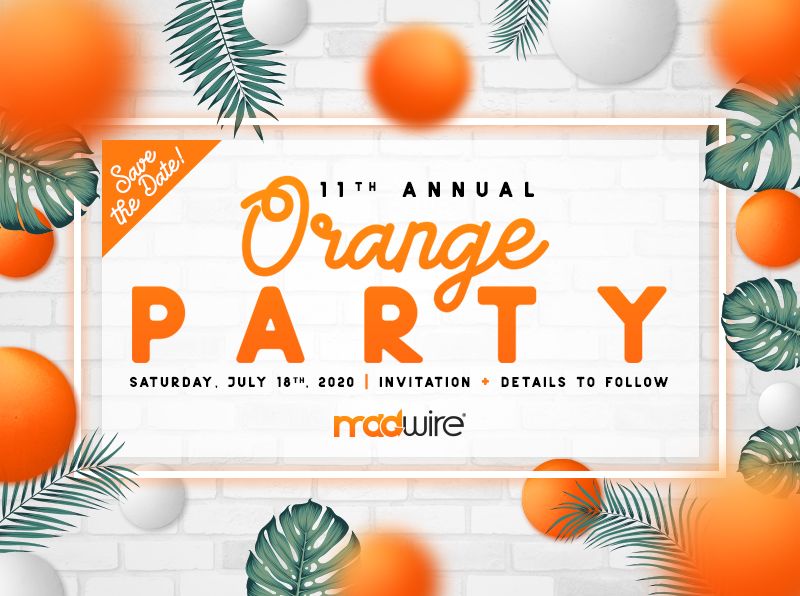 Orange Party Invite