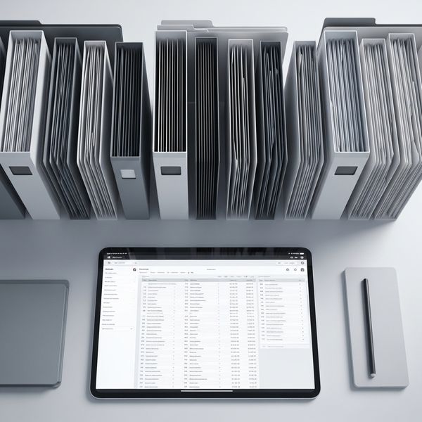 Organized digital files representing professional books and record keeping for RIAs.
