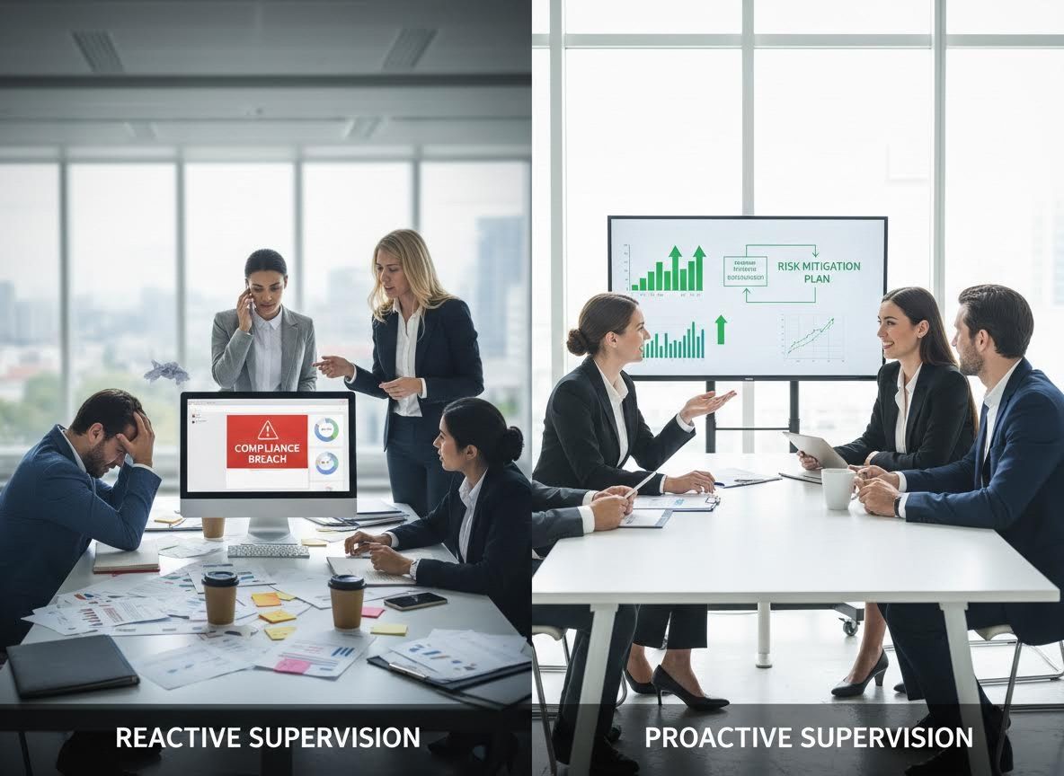 Reactive vs. Proactive Supervision Comparison