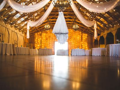 wedding dance floor ready for guests