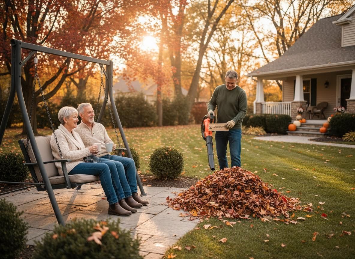 Autumn Afternoon: Relaxing and Yard Work