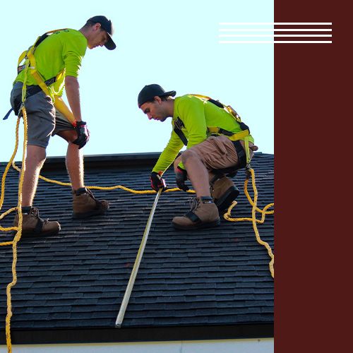 working on roof working on roof