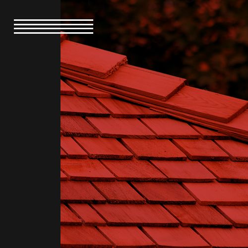 Image of a roof with new wooden shingles