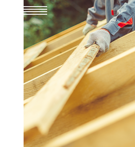 Image of a Construction Worker Building Roof