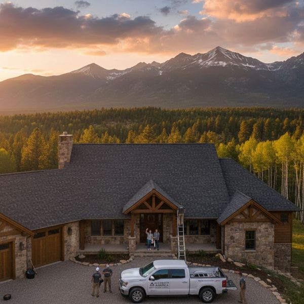 home in colorado with a repaired roof