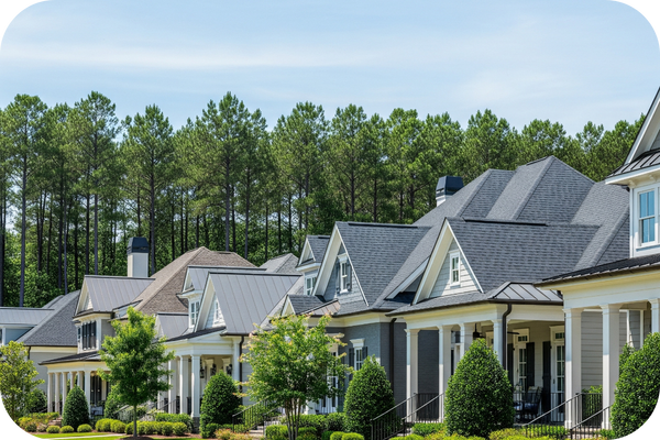 Suburban neighborhood homes