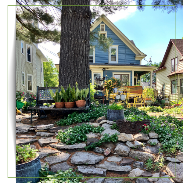 Maintained Home Landscape and Hardscape