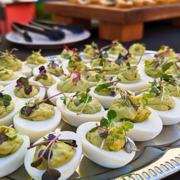 Deviled eggs catering tray