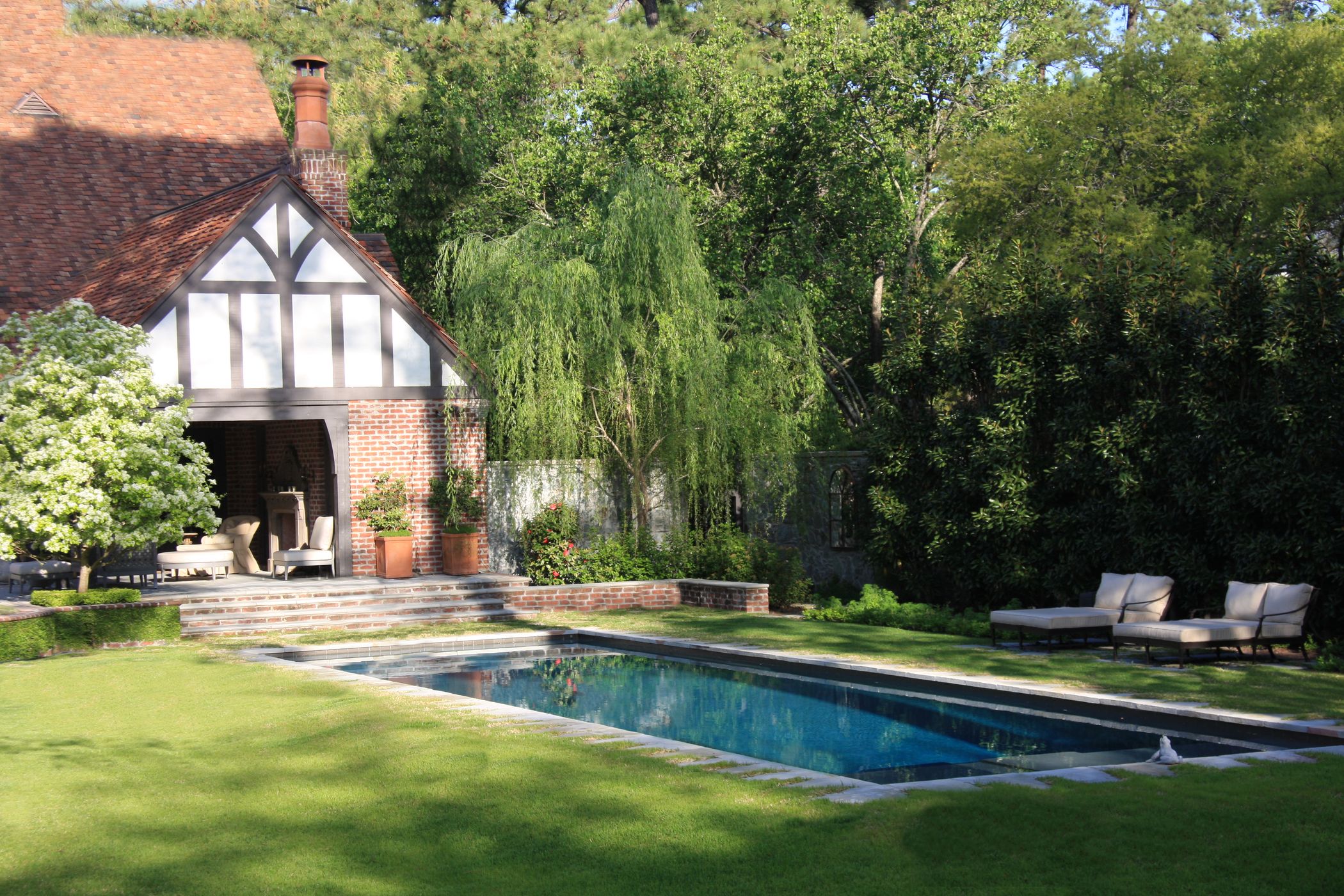 Custom Pool Design with Loggia Overlook – Tanglewood, Houston