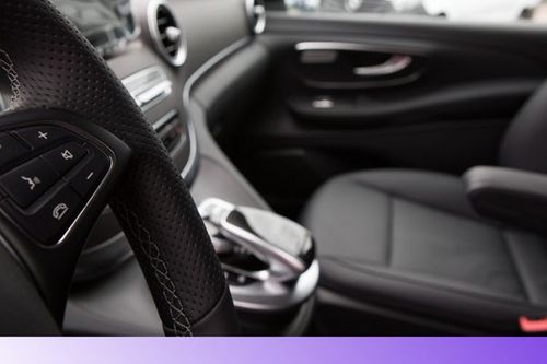A clean car interior