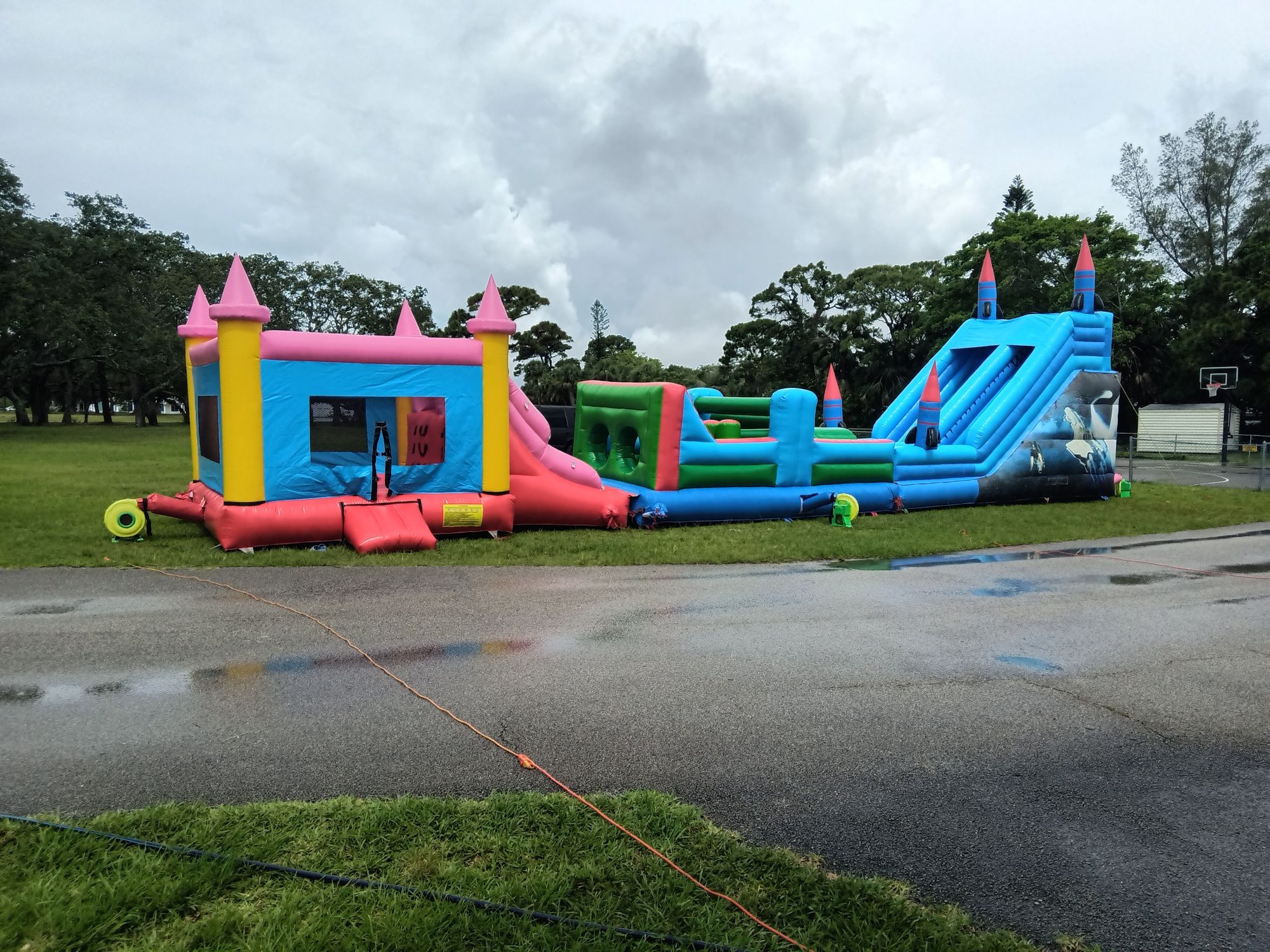 60 ft long obstacle course $329 wet $350