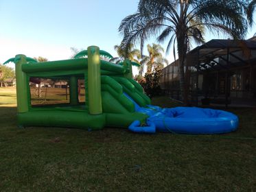 Bounce House With Double Slide 