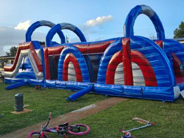 40 ft long large obstacle course with double slide $219 40 ft long large obstacle course with double slide $219