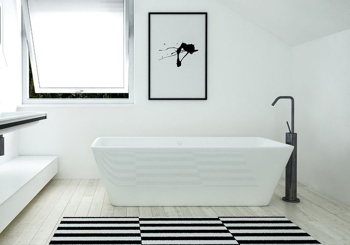 modern bath tub