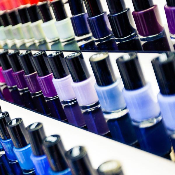 Traditional nail polish.