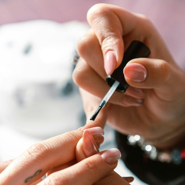 manicure in progress manicure in progress