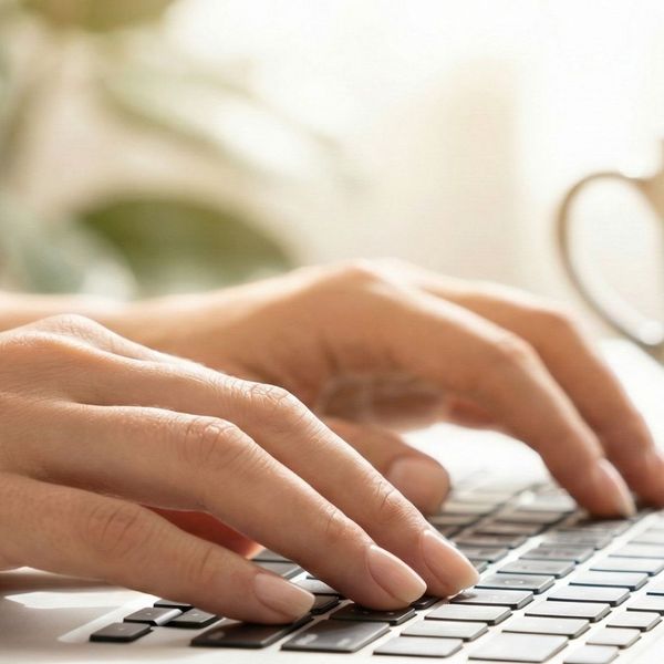 durable nails on a keyboard