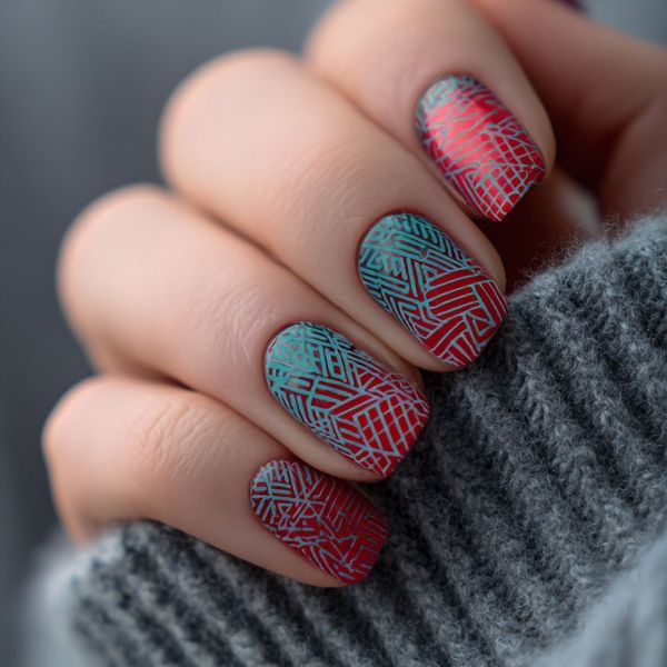 Detailed nail art.