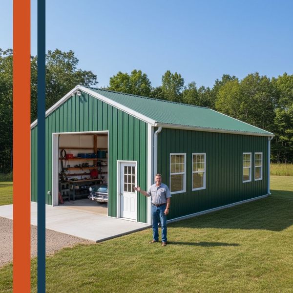 custom metal garage structure