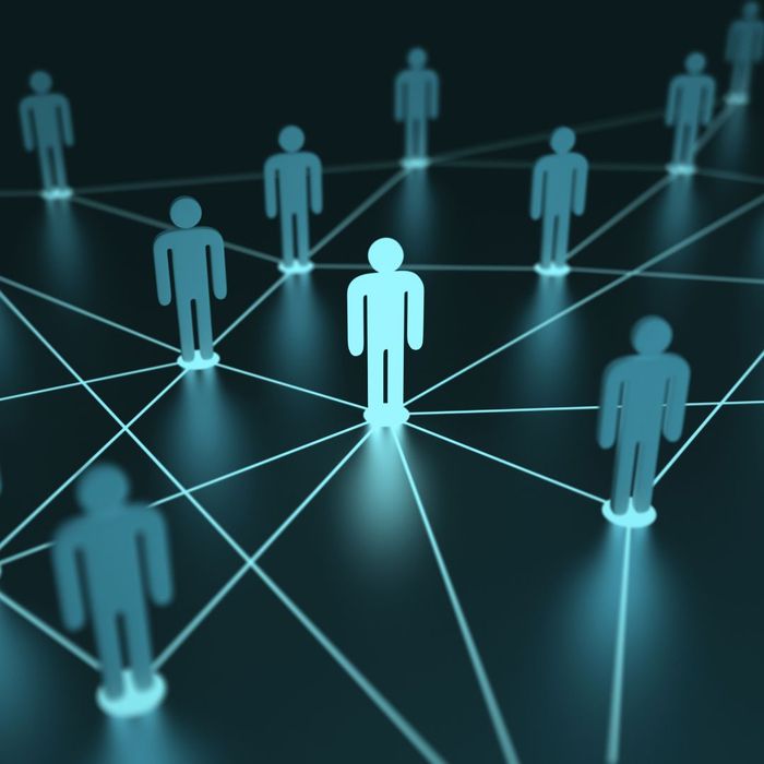 networking graphic with people icons