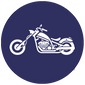 Icon of a motorcycle