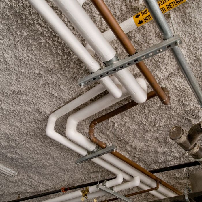 organized plumbing pipes