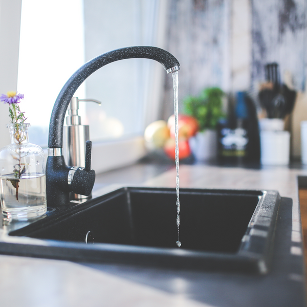 water coming out of sink