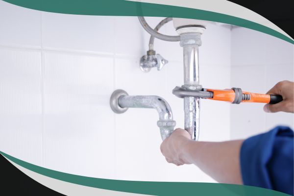 residential plumber working