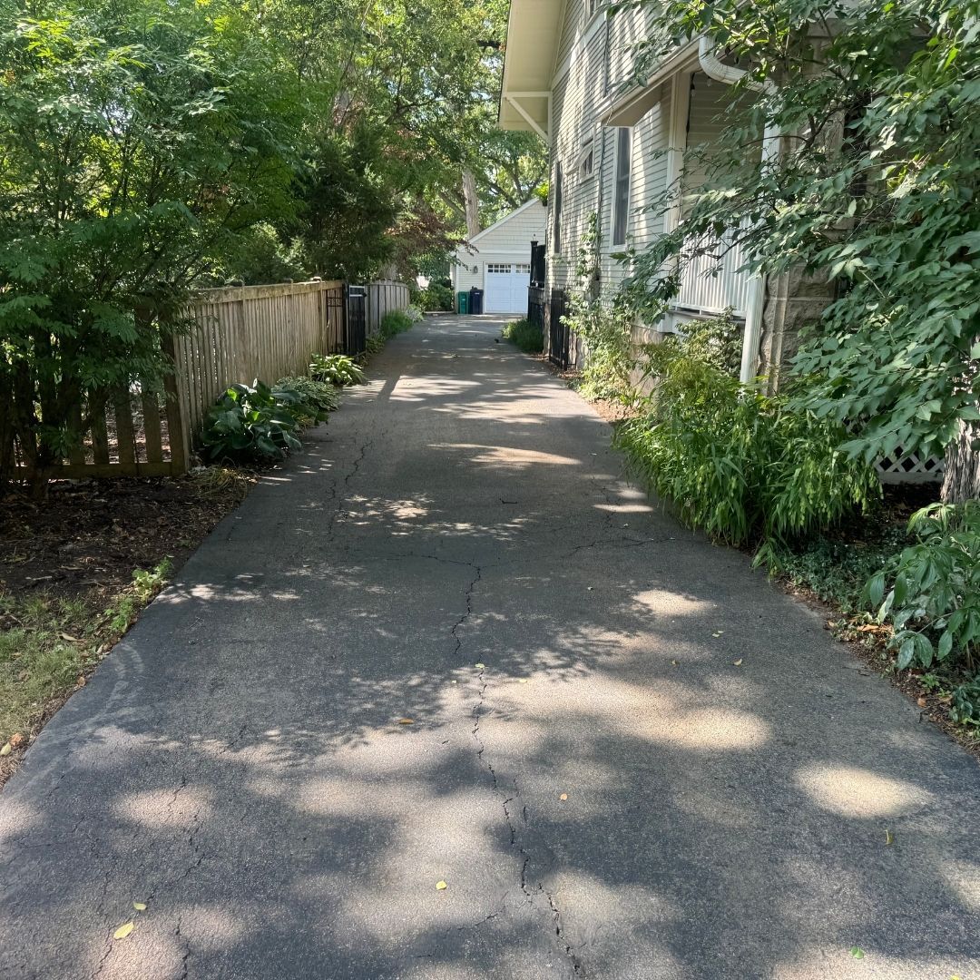 Cracking driveway
