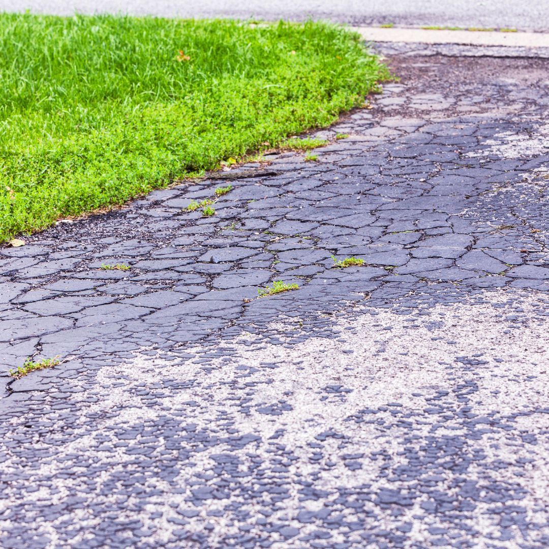 eroded driveway