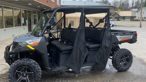 A black UTV