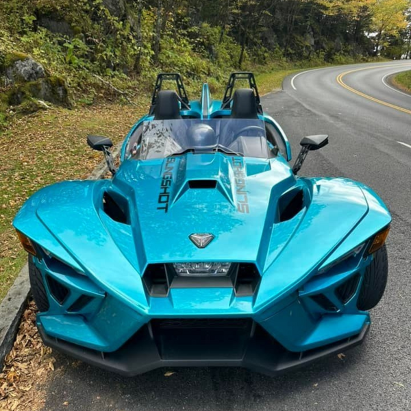 front view of slingshot