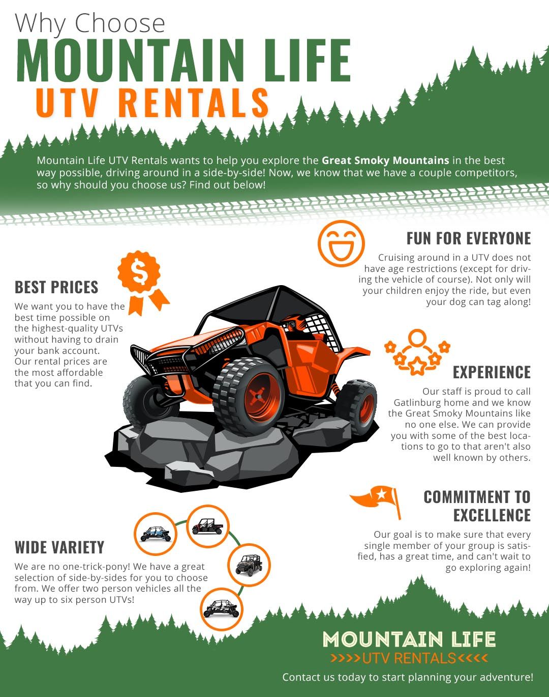 Why Choose Mountain Life UTV Rentals Why Choose Mountain Life UTV Rentals
