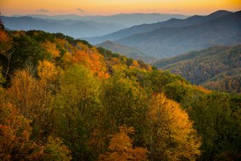 Mountain range fall Mountain range fall