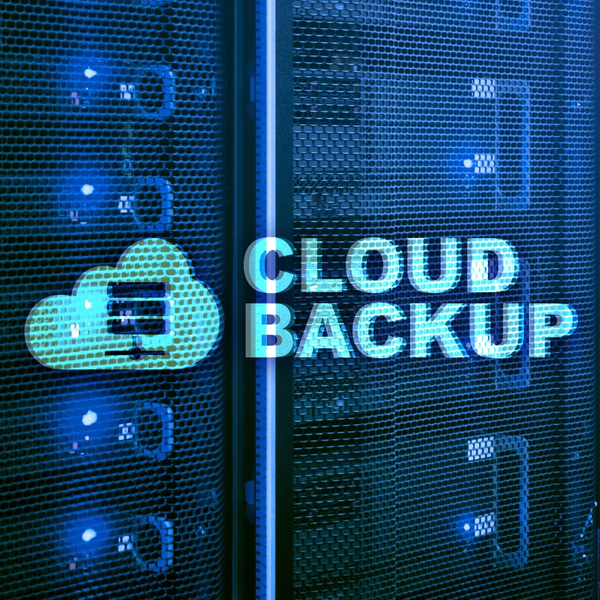 Graphic that says "Cloud Back Up"
