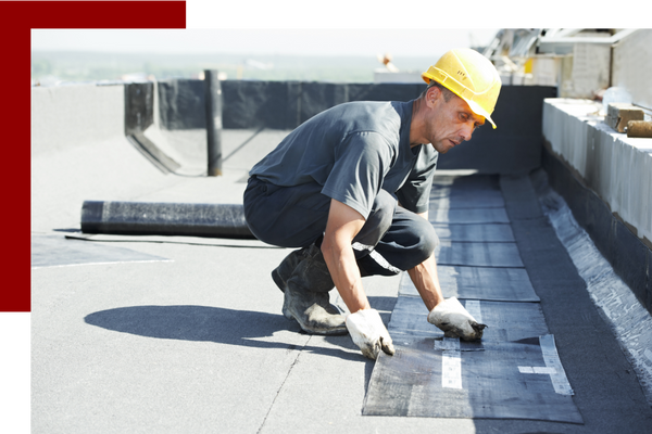 flat roof install