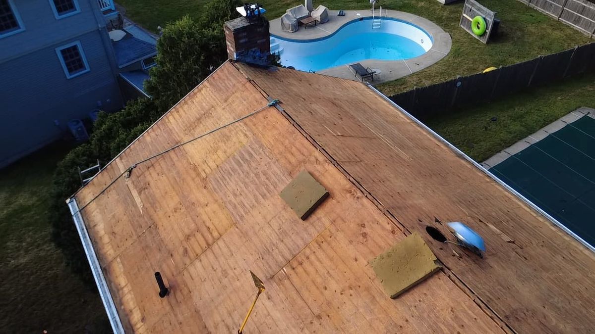aerial roof deck preparation natick ma