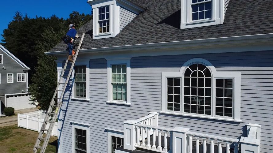 During a Roof and Fascia, Dormer Repair in Wellesley MA