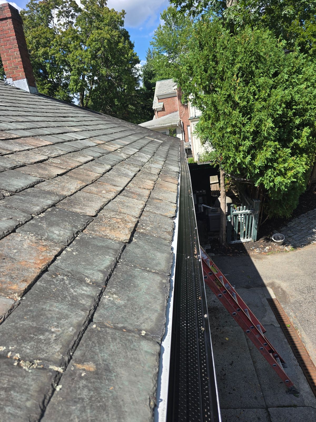 Micro-mesh Leaf Guards installed on home in Newton MA
