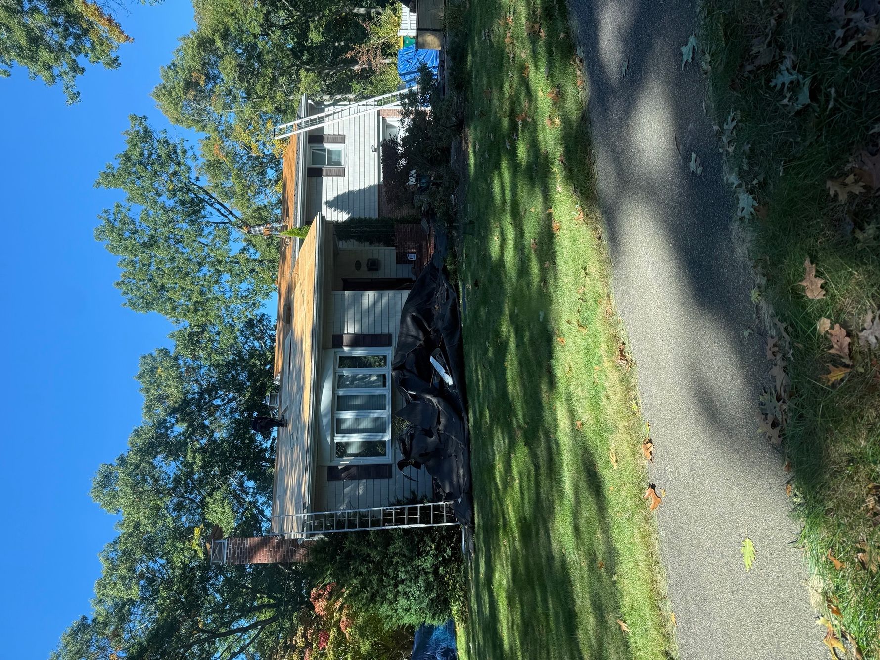 Roof installation in progress