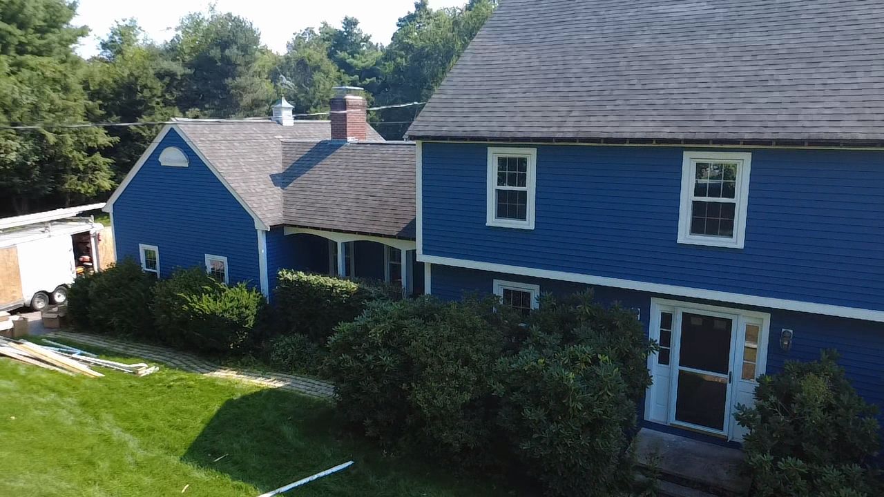  Completed Job in Wayland MA of Fascia and Aluminum Seamless Gutters