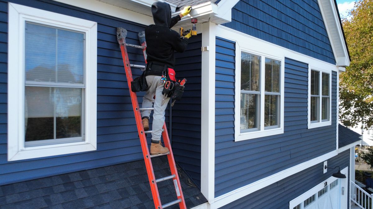 6 inch seamless gutter installation