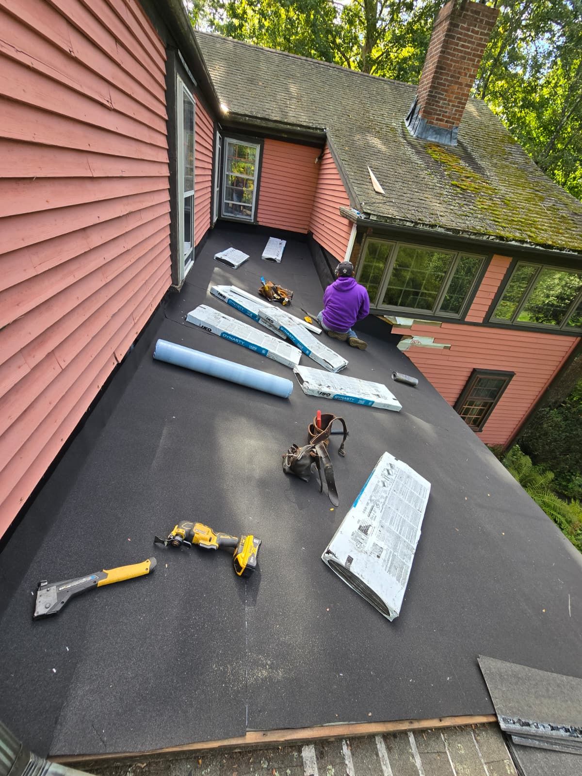 Flashing and siding replacement in Wayland MA