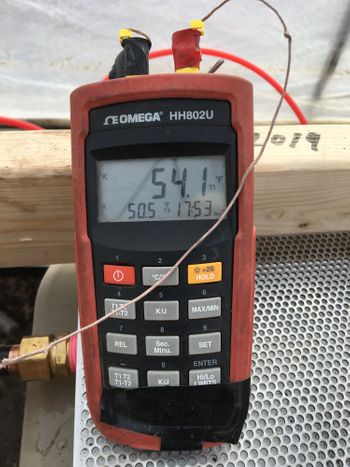 Fig.9 - Hydro Thermal at Work Readout from the "Grow Table" in °F Fig.9 - Hydro Thermal at Work Readout from the "Grow Table" in °F