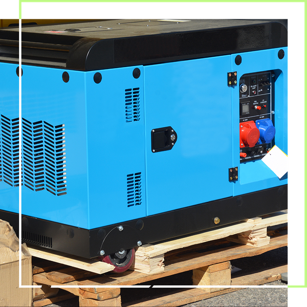 blue backup generator