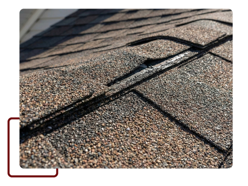 texture detail of architectural shingles