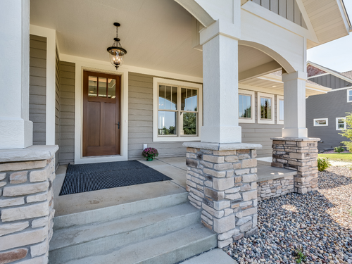 home front door from exterior