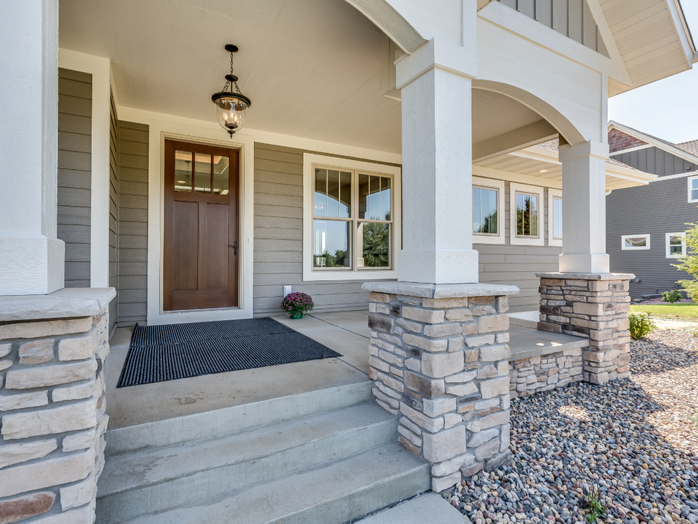 home front door from exterior