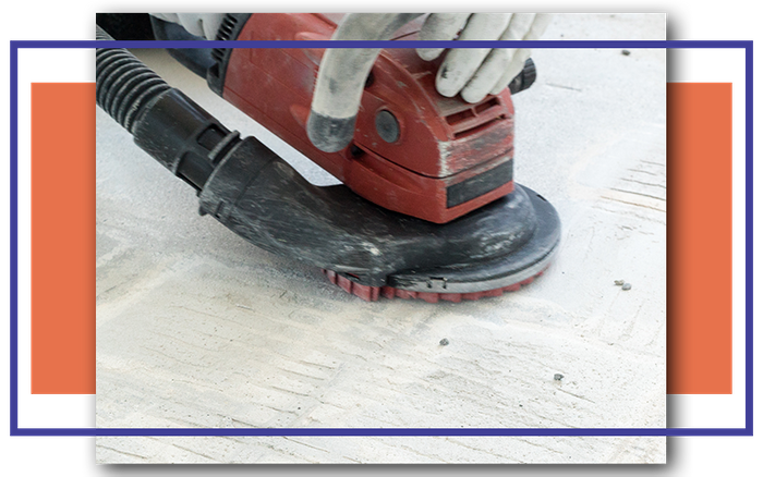 A concrete sander